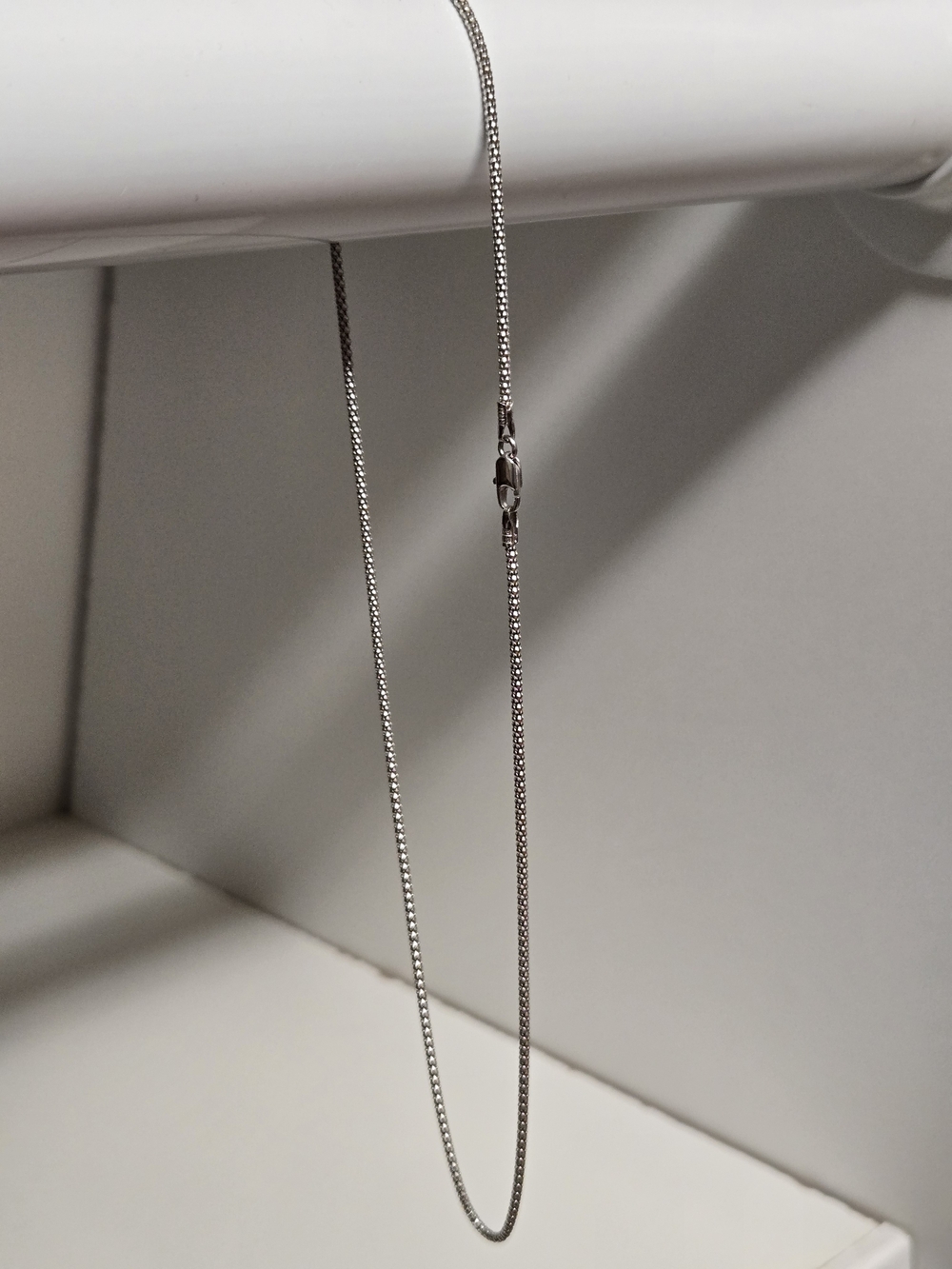 16 Inch 14k White Gold Snake Chain Necklace